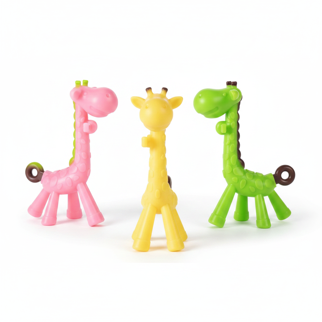 Giraffe Teethers Group White Background