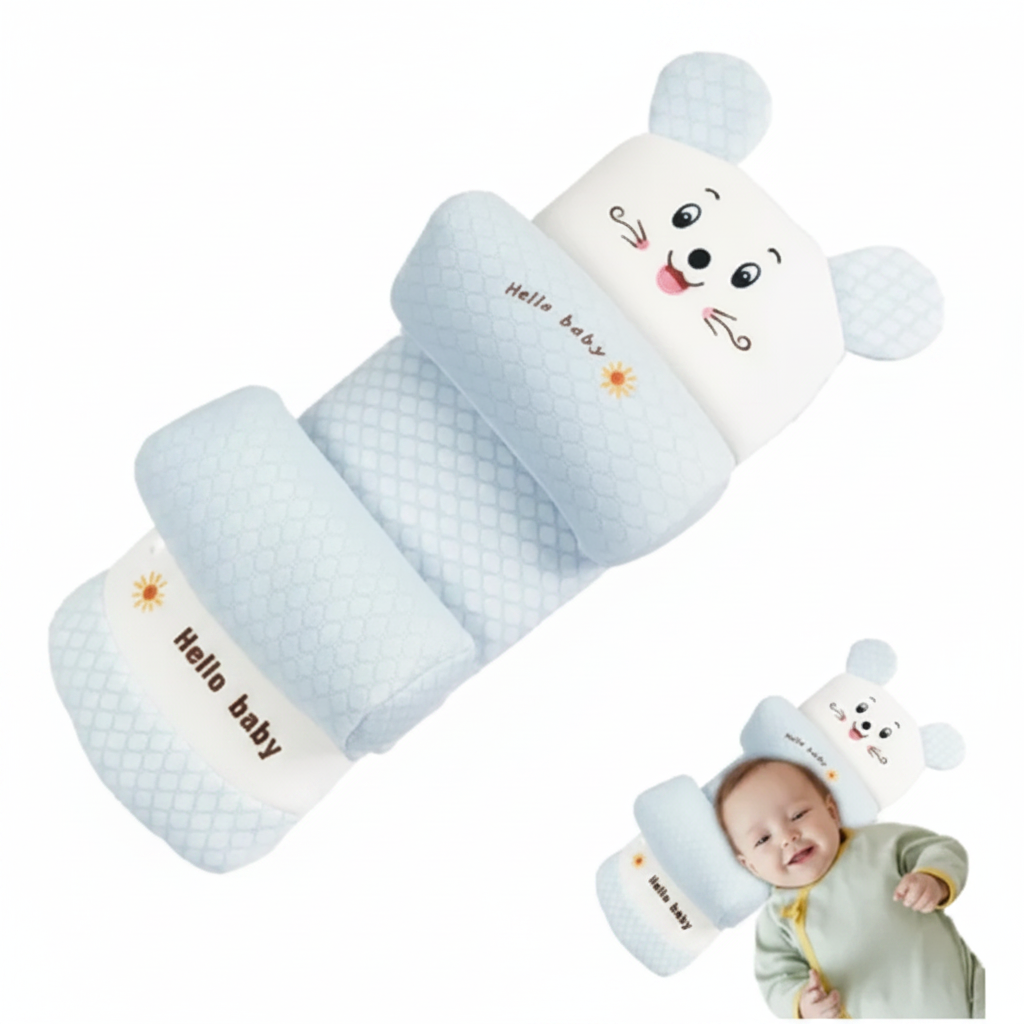 Hello Baby White Pillow